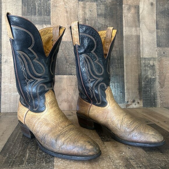 Nocona Vintage Bullhide Western Cowboy Boots Mens 12 B - Picture 2 of 12